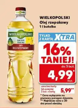 Kaufland WIELKOPOLSKI Olej rzepakowy 1L butelka oferta