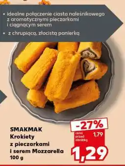 Kaufland SMAKMAK Krokiety z pieczarkami i serem Mozzarella 100 g oferta