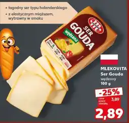 Kaufland MLEKOVITA Ser Gouda wędzony 100 g oferta