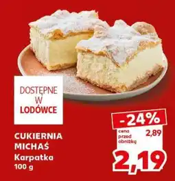 Kaufland CUKIERNIA MICHAŚ Karpatka 100 g oferta