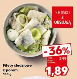 Kaufland Filety śledziowe z porem oferta