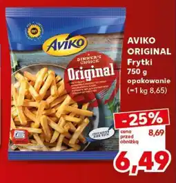 Kaufland AVIKO ORIGINAL Frytki 750 g opakowanie oferta