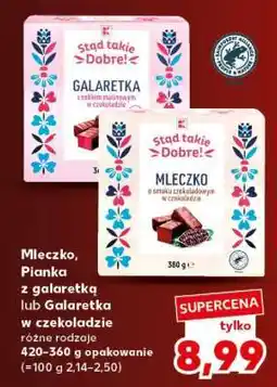 Kaufland Mleczko, Pianka z galaretką lub Galaretka w czekoladzie oferta