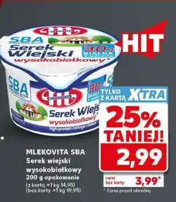 Kaufland MLEKOVITA SBA Serek wiejski wysokobiałkowy oferta