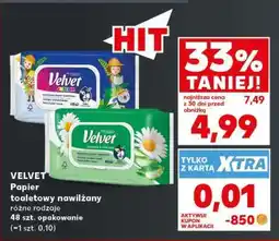 Kaufland Velvet papier toaletowy nawilżany oferta