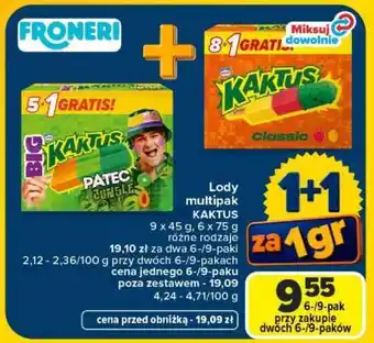 Lody multipak KAKTUS
