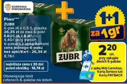 Carrefour Piwo ŻUBR oferta