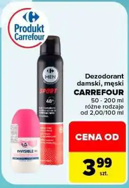 Carrefour Dezodorant damski, męski CARREFOUR oferta