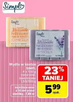 Carrefour Mydło w kostce SIMPL oferta