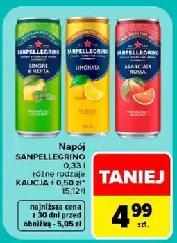 Carrefour Napój SANPELLEGRINO oferta