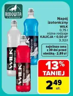 Carrefour Napój izotoniczny WILK oferta