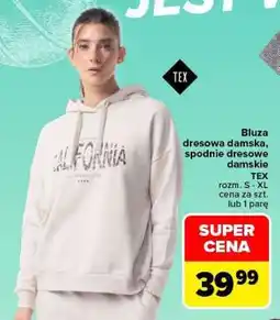 Carrefour Bluza dresowa damska, spodnie dresowe damskie oferta