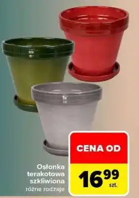 Osłonka terakotowa szkliwiona
