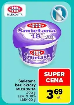 Carrefour Śmietana bez laktozy oferta
