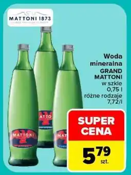 Carrefour Woda mineralna GRAND MATTONI oferta