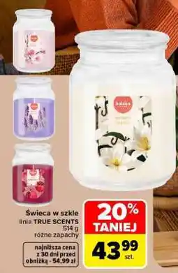 Carrefour Świeca w szkle oferta