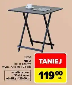 Carrefour Stół NITO oferta