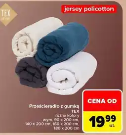 Carrefour Prześcieradło z gumką oferta