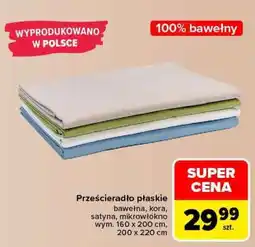 Carrefour Prześcieradło płaskie oferta