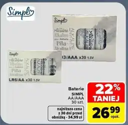 Carrefour Baterie SIMPL AA/AAA oferta