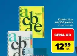 Carrefour Kołobrulion A4/150 kartek oferta