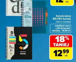 Carrefour Kołobrulion B5/150 kartek oferta