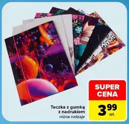 Carrefour Teczka z gumką z nadrukiem oferta