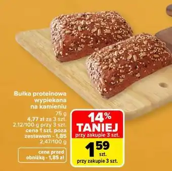 Bułka proteinowa wypiekana na kamieniu
