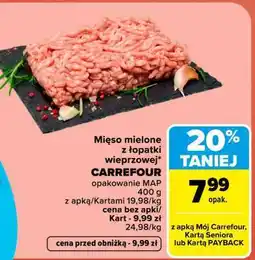 Carrefour Mięso mielone z łopatki wieprzowej oferta