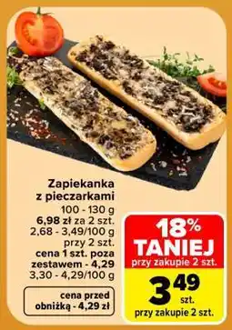 Carrefour Zapiekanka z pieczarkami oferta