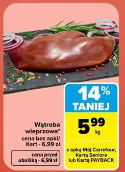 Carrefour Wątroba wieprzowa oferta