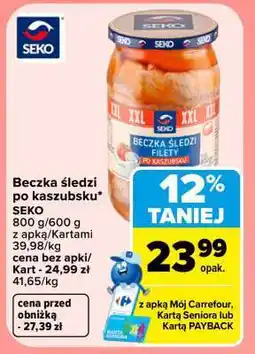 Carrefour Beczka śledzi po kaszubsku oferta