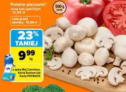 Carrefour Polskie pieczarki oferta