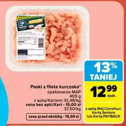 Carrefour Paski z fileta kurczaka oferta