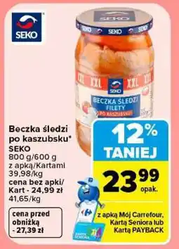 Carrefour Beczka śledzi po kaszubsku oferta