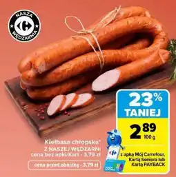 Carrefour Kiełbasa chłopska oferta