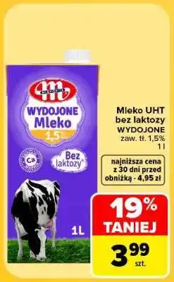 Carrefour Mleko UHT bez laktozy WYDOJONE oferta