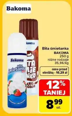 Carrefour Bita śmietanka BAKOMA oferta