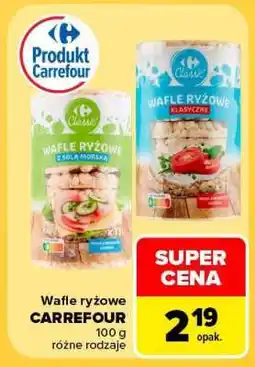 Carrefour Wafle ryzowe Carrefour oferta