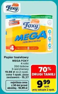 Carrefour Papier toaletowy MEGA FOXY oferta