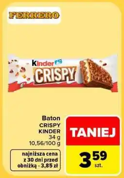 Carrefour Baton CRISPY KINDER oferta