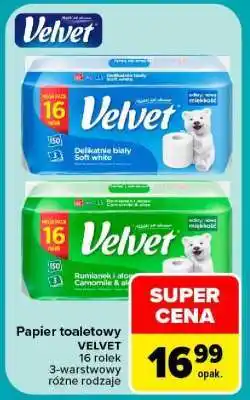 Carrefour Papier toaletowy VELVET oferta