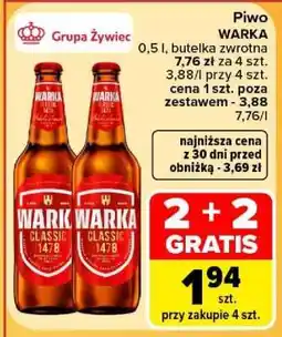Carrefour Piwo Warka oferta