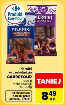 Carrefour Pierniki w czekoladzie CARREFOUR oferta