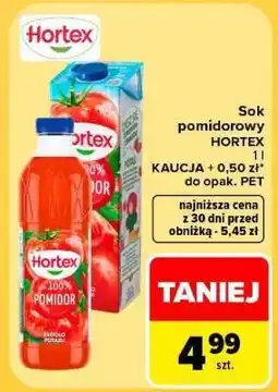Carrefour Sok pomidorowy Hortex oferta