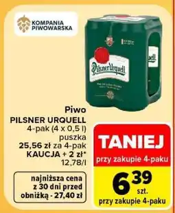 Carrefour Pilsner Urquell oferta