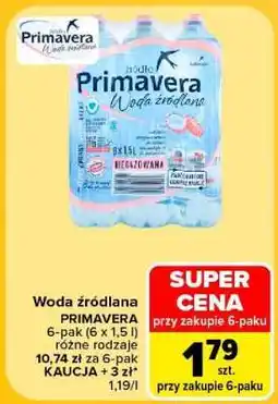 Carrefour Woda źródlana Primavera oferta