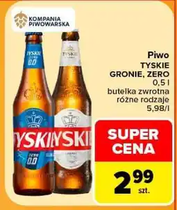 Carrefour Piwo TYSKIE GRONIE, ZERO oferta