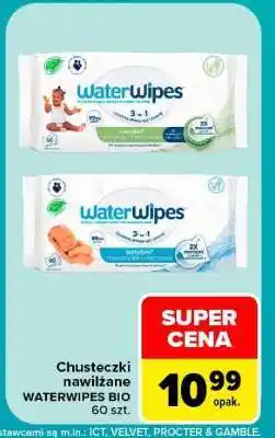 Carrefour Chusteczki nawilżane WATERWIPES BIO oferta