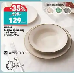 Biedronka AMBITION Zestaw obiadowy na 4 osoby oferta